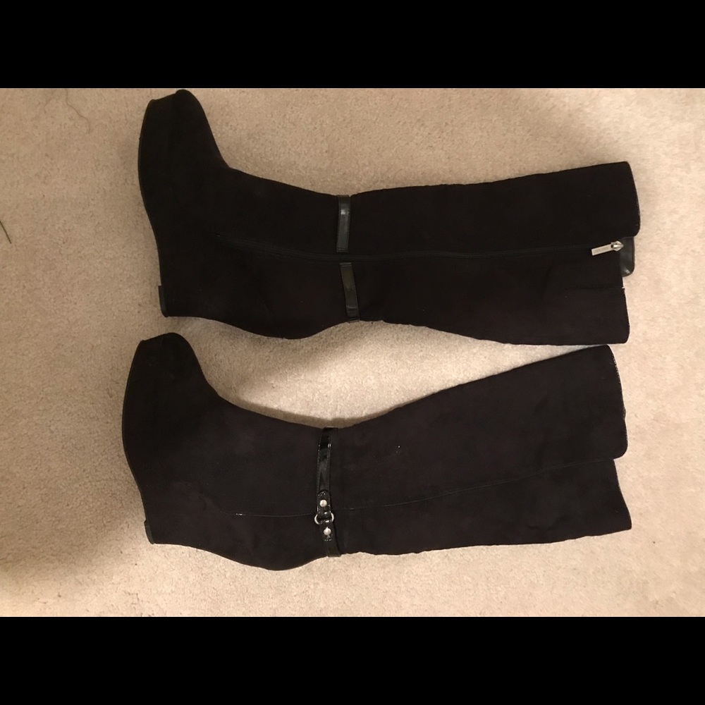 Nine West black platform boots - Picture 2 of 4